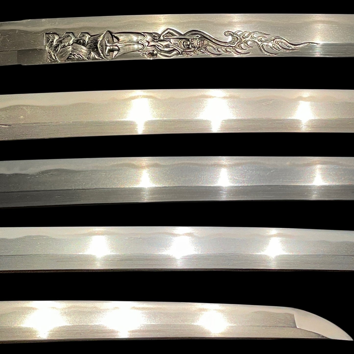 HORIMONO 彫物 KATANA, Fudo-myouou 不動明王, Osafune Yoshimitsu 長船賀光, Muromachi period