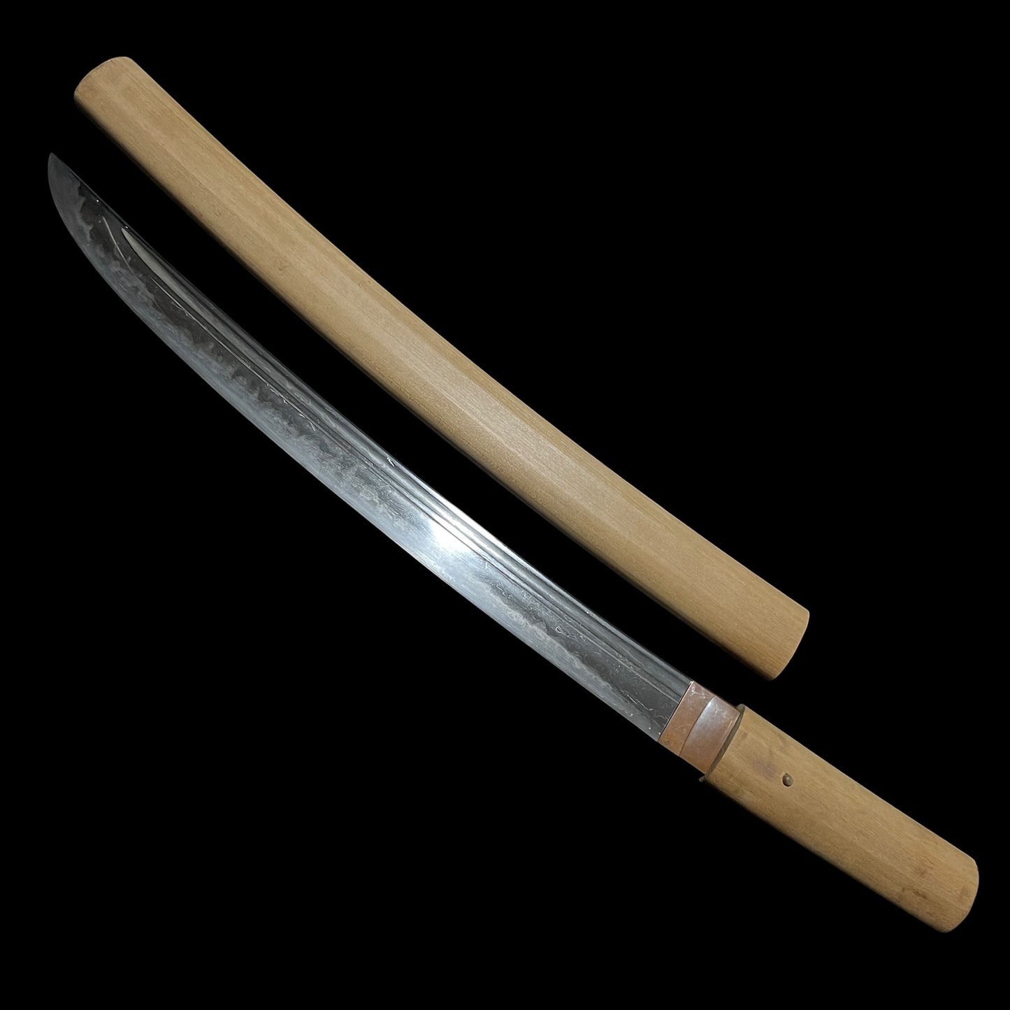 Hirazukuri DANBIRA 段平 Wakizashi, Norimitsu 則光 signed, Very wide blade, Muromachi period