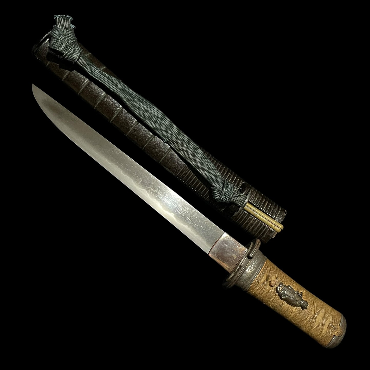 YOROIDOSHI 鎧通し TANTO, Masakiyo 正清 signed, Very Thick blade, with Kozuka and Kogai, Edo period