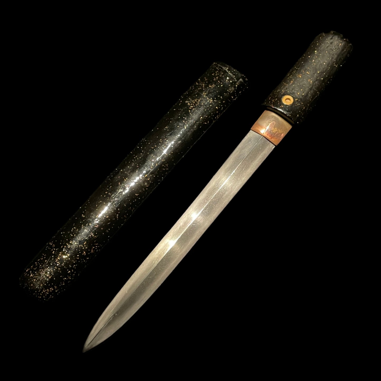 KEN Style MOROHAZUKURI Tanto 諸刃造短刀, Masahiro 正廣 signed, Edo period