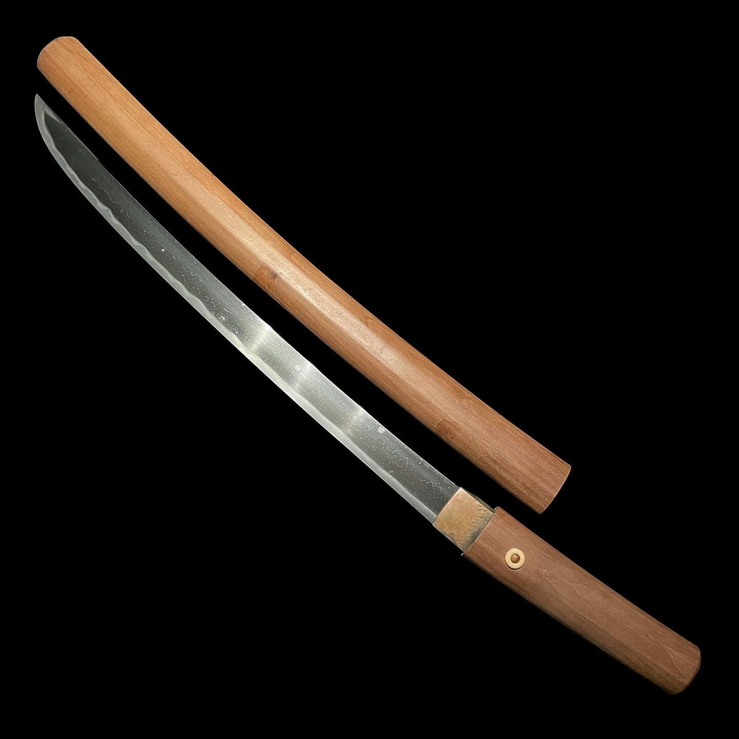 Long Hirazukuri Wakizashi, Masamori 正守 signed, Muromachi period