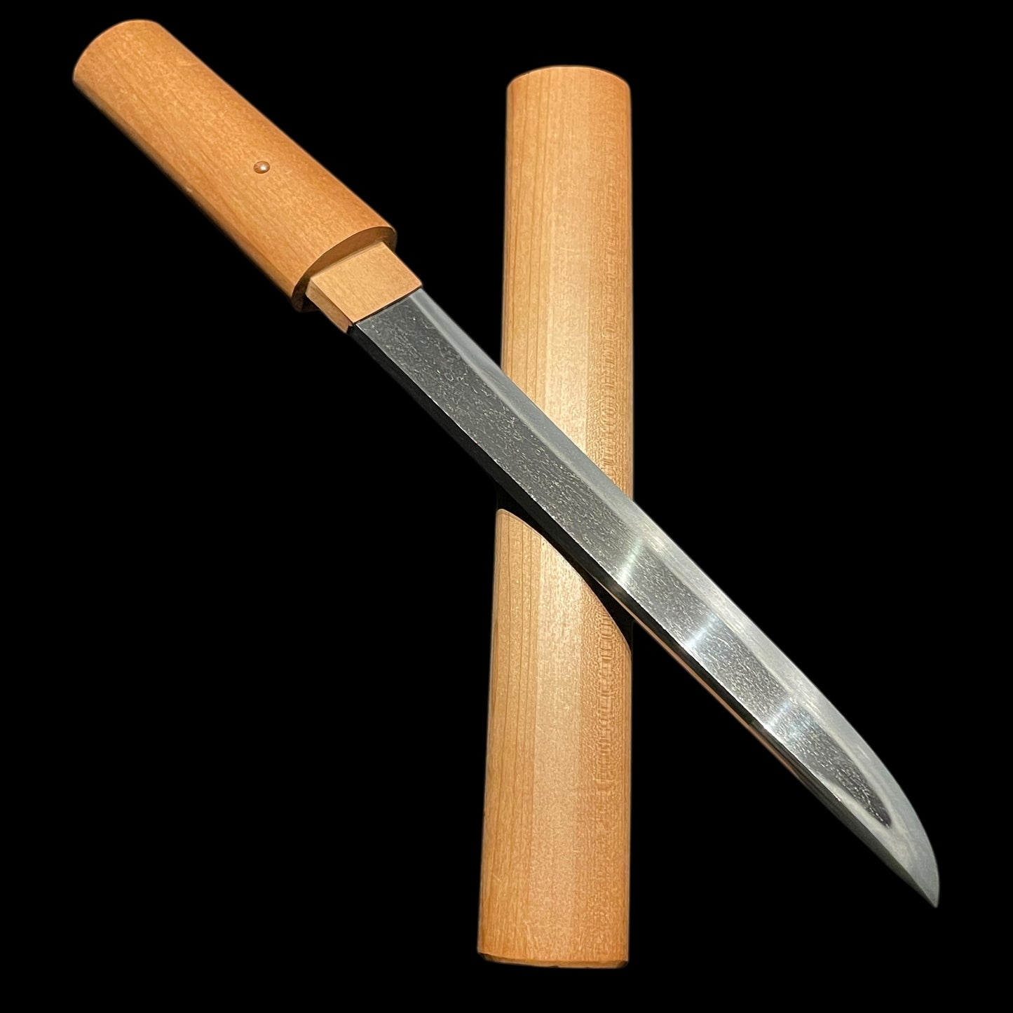 Ichimaru 一丸 signed TANTO, Masamehada 柾目肌, Shinshinto 新々刀, NBTHK Certificate