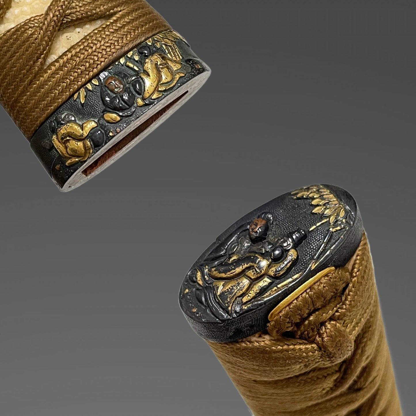 Suzuki Kaganokami Sada August 1692 signed KATANA, Inrokizamisaya 印籠刻鞘, Edo period