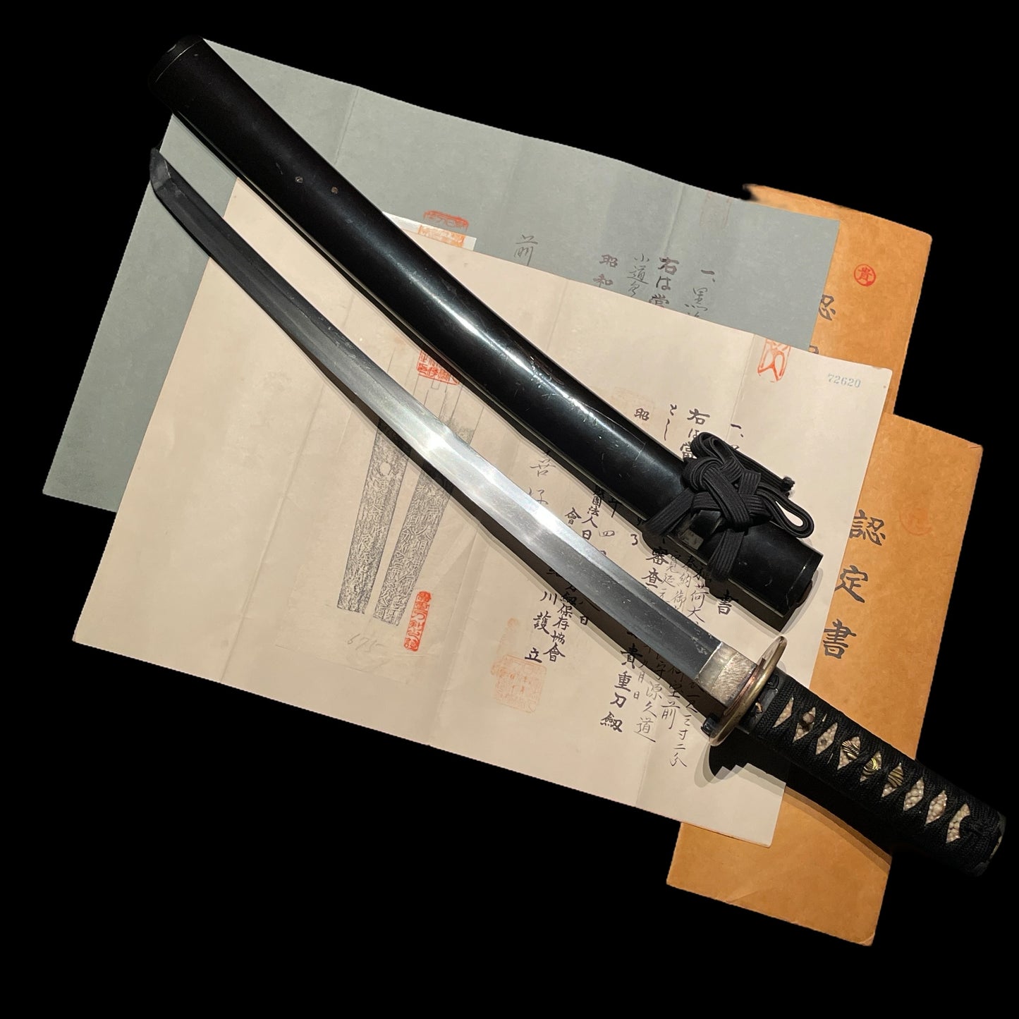 Honoto 奉納刀, Ominokami Hisamichi 1748s signed Wakizashi, Horse Fittings