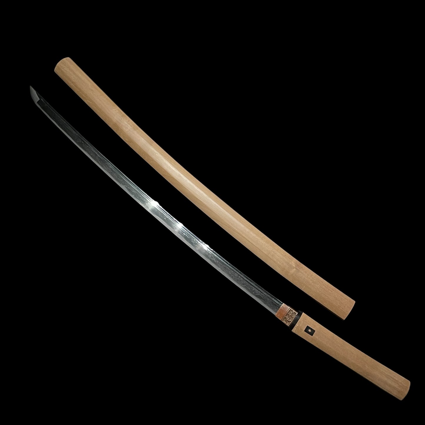 Katana in Shirasaya Futasujibi 二筋樋, Muromachi period mumei