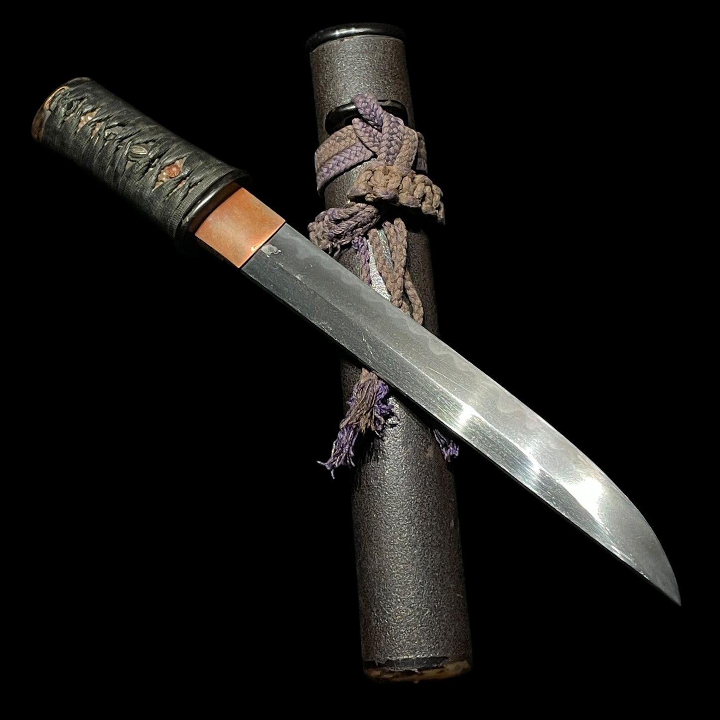 Oosuminokami Hiromitsu 大隅守廣光 signed Aikuchi TANTO, with Kozuka and Shirasaya