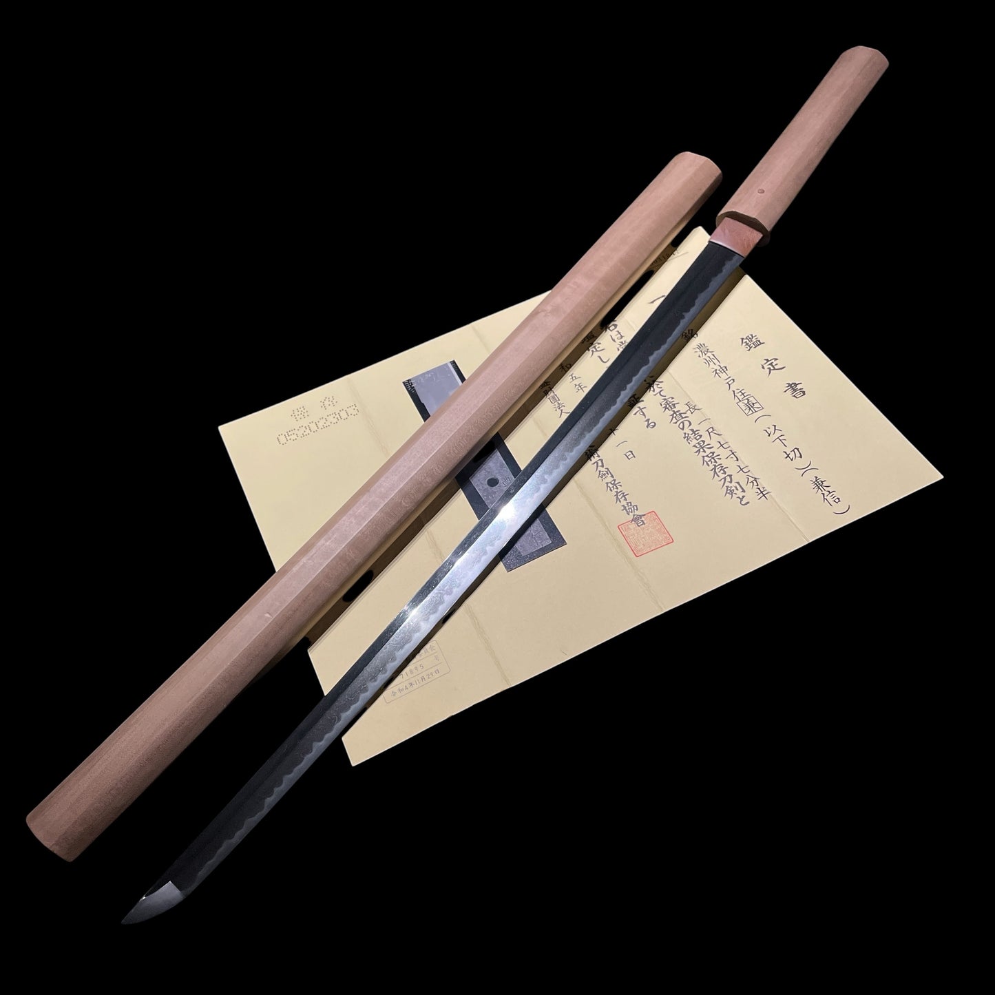 Nousyu Goudojyu Kanenobu 濃州神戸住兼信 Long Wakizashi, Kanbun Shinto 寛文新刀, Early Edo period