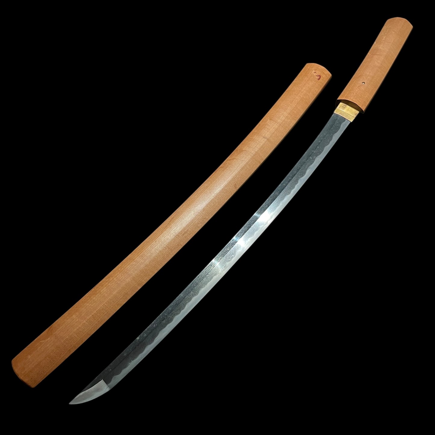 Kane 兼 signed Long WAKIZASHI, Late Muromachi period