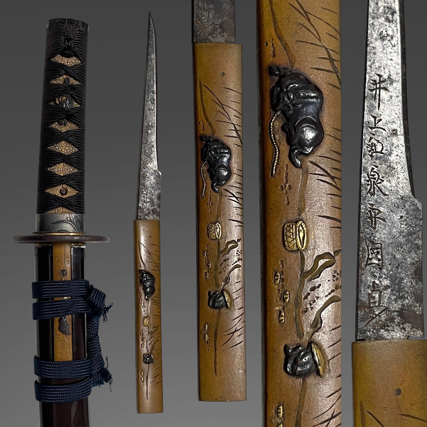 Nobukuni 信國 signed Wakizashi, with Kanteikofuda 鑑定小札, Muromachi period