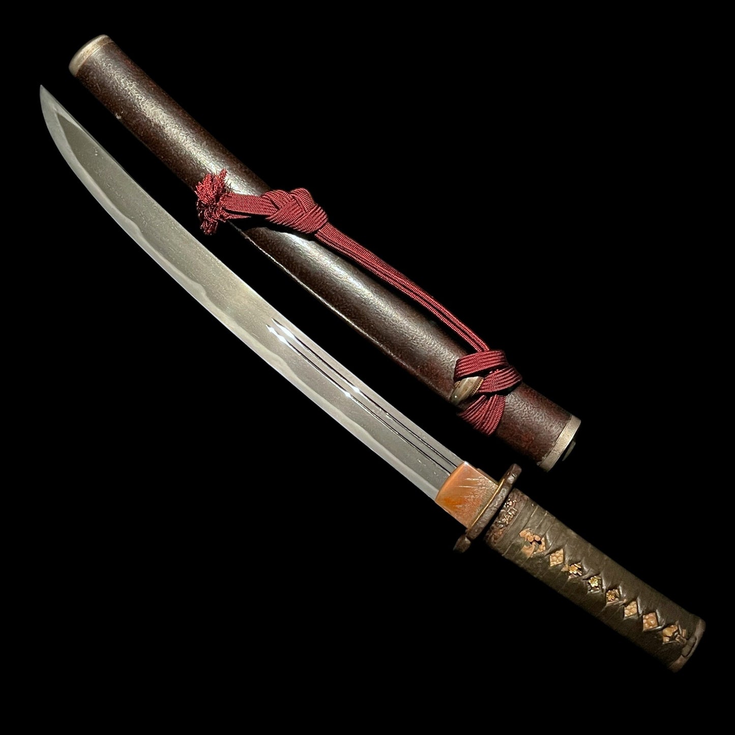 Yamatodaijo Fujiwara Masanori 大和大掾藤原正則 signed Wakizashi, Horse Kozuka, Edo period