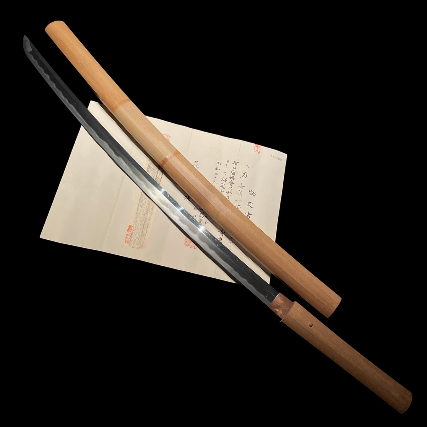 Sukesada 祐定 KATANA in Shirasaya, KOTO Muromachi period, NBTHK Certificate