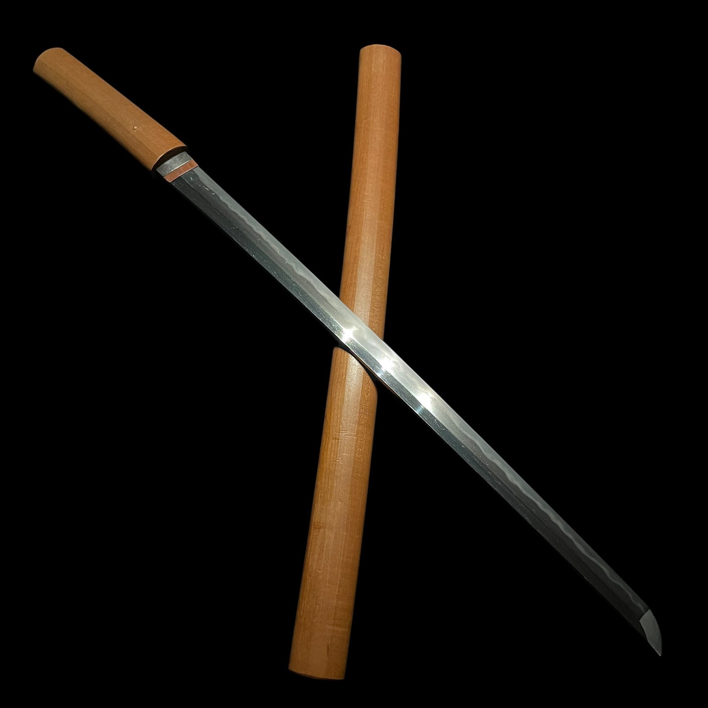 Shinobigatana 忍刀 Ninja Sword, Straight Wakizashi, Hokinokami Nobutaka 伯耆守信髙 signed