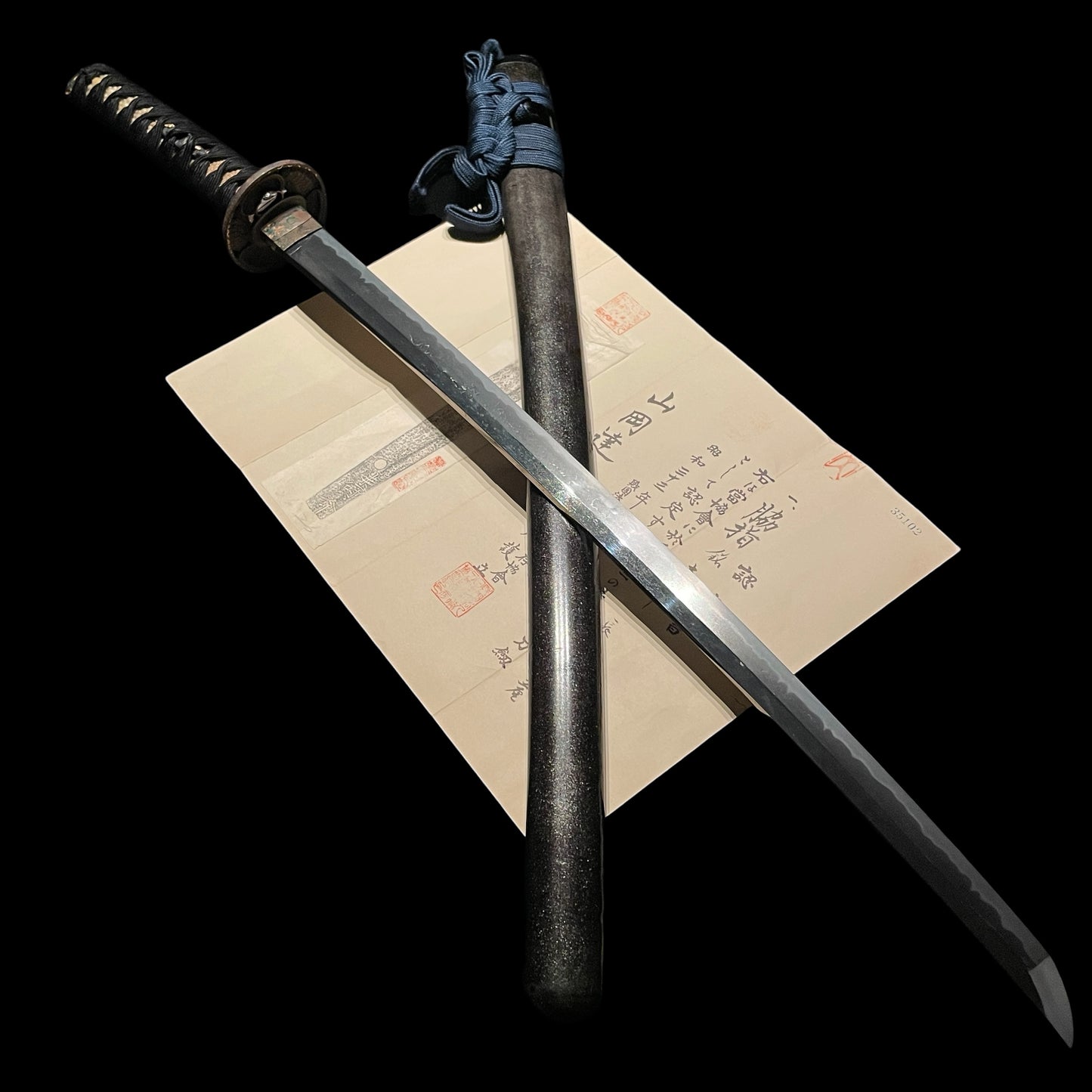 Fish and shellfish Fittings Wakizashi, Jumyo 壽命 signed, Edo period, NBTHK Certificate