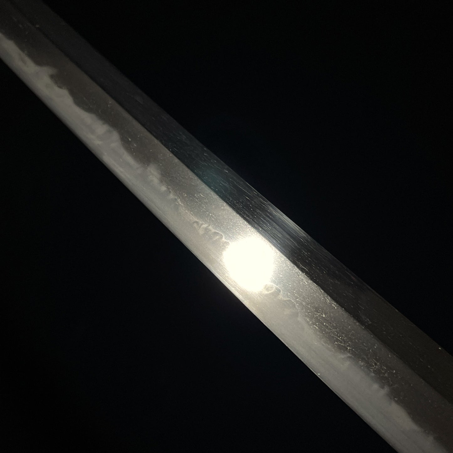 Long Wakizashi in Shirasaya, 虎目鞘 装飾巾木, Edo period mumei