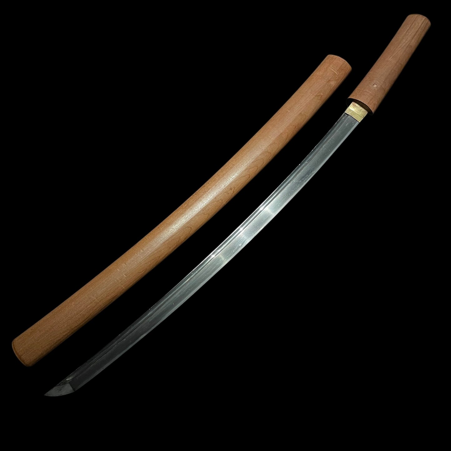 Kakitoshi 掻通し Long WAKIZASHI, KOTO Early Muromachi period, Oosuriage Mumei
