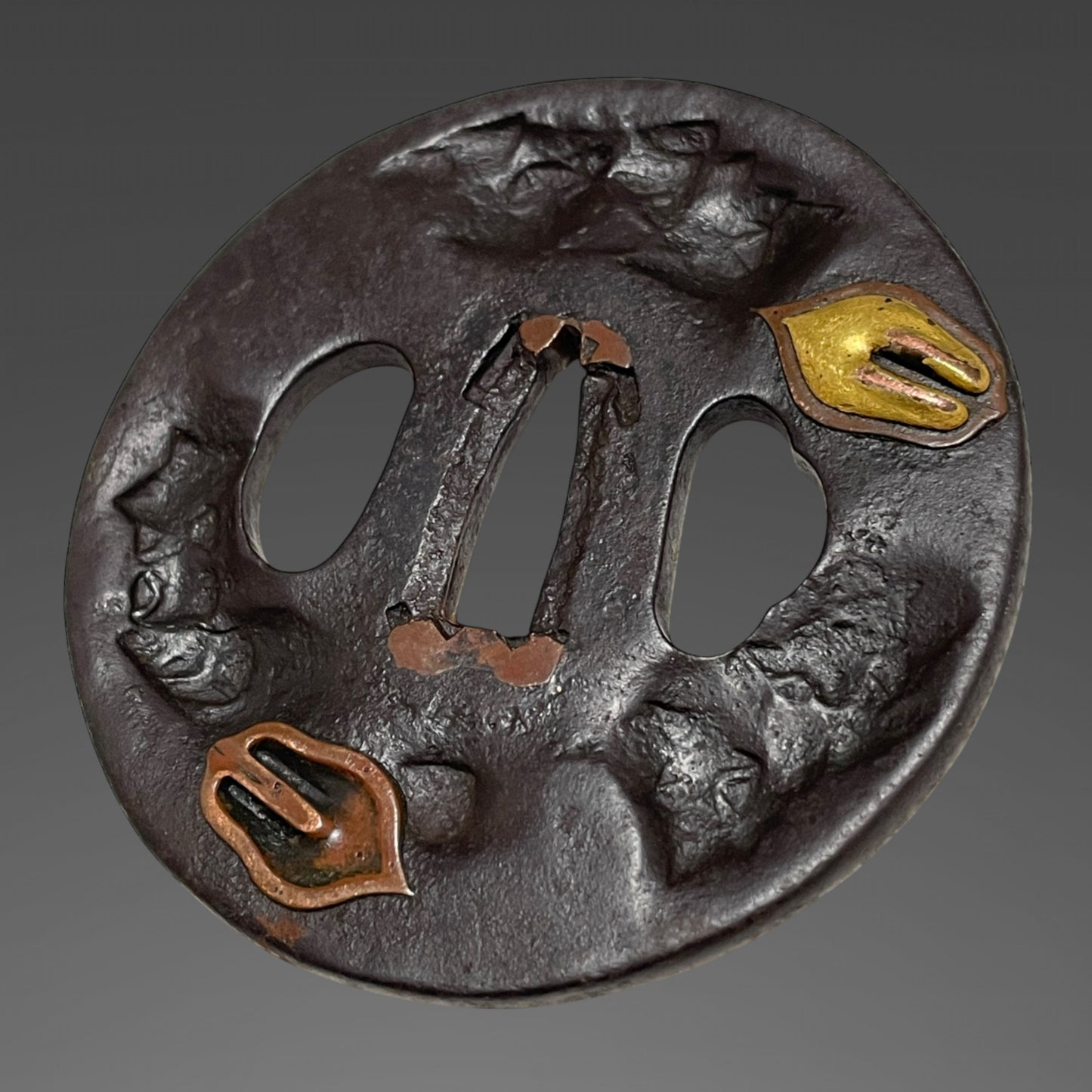 Daruma Fitting KATANA, Shell Tsuba, Gunome-Hamon, Edo period mumei