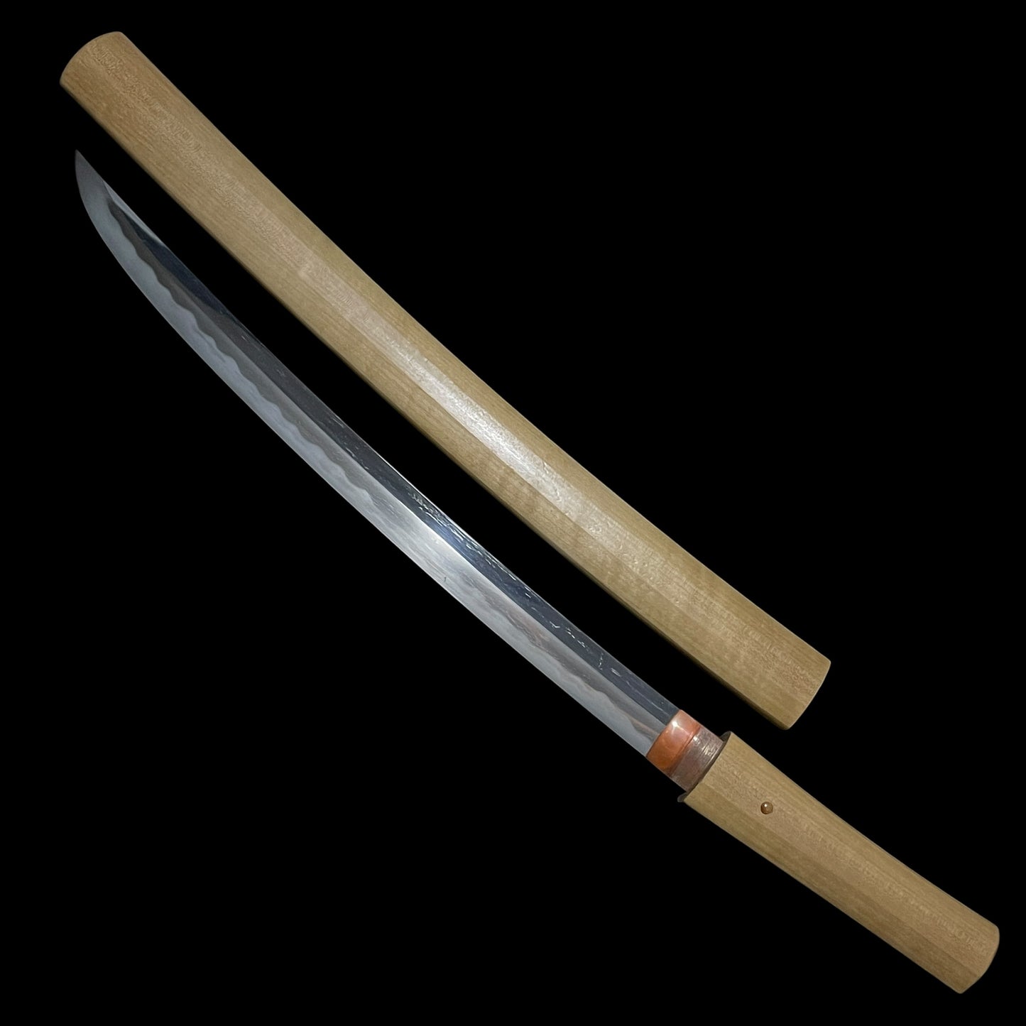 Shobuzukuri Wakizashi 菖蒲造脇差、 Kanemitsu 兼光 signed, Muromachi period