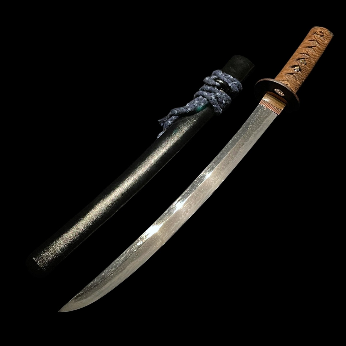 Shobuzukuri Wakizashi, Bishuosafune Sukesada 備州長船祐定 signed, Late Muromachi