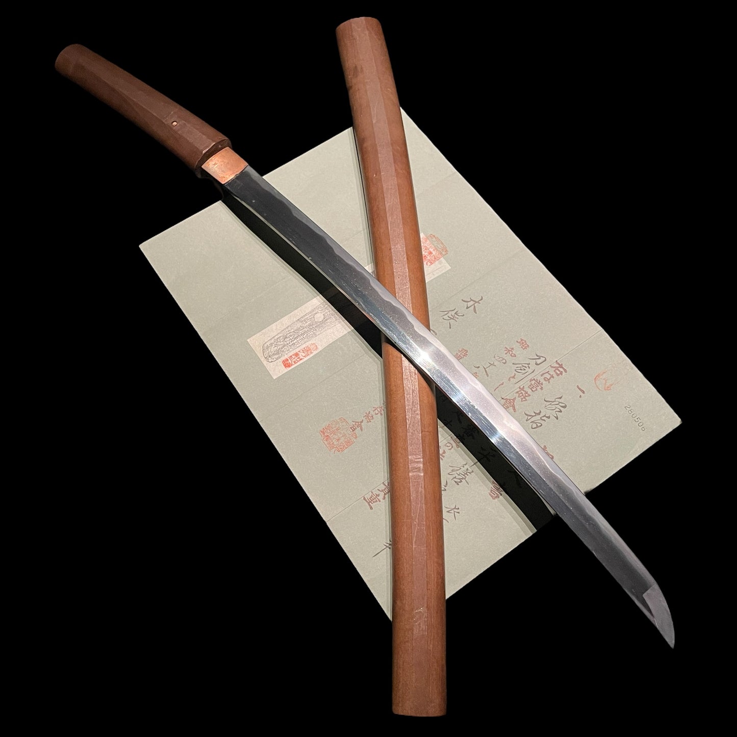 Yoshisada 鐥定 signed Wakizashi, KOTO Muromachi period, NBTHK Certificate