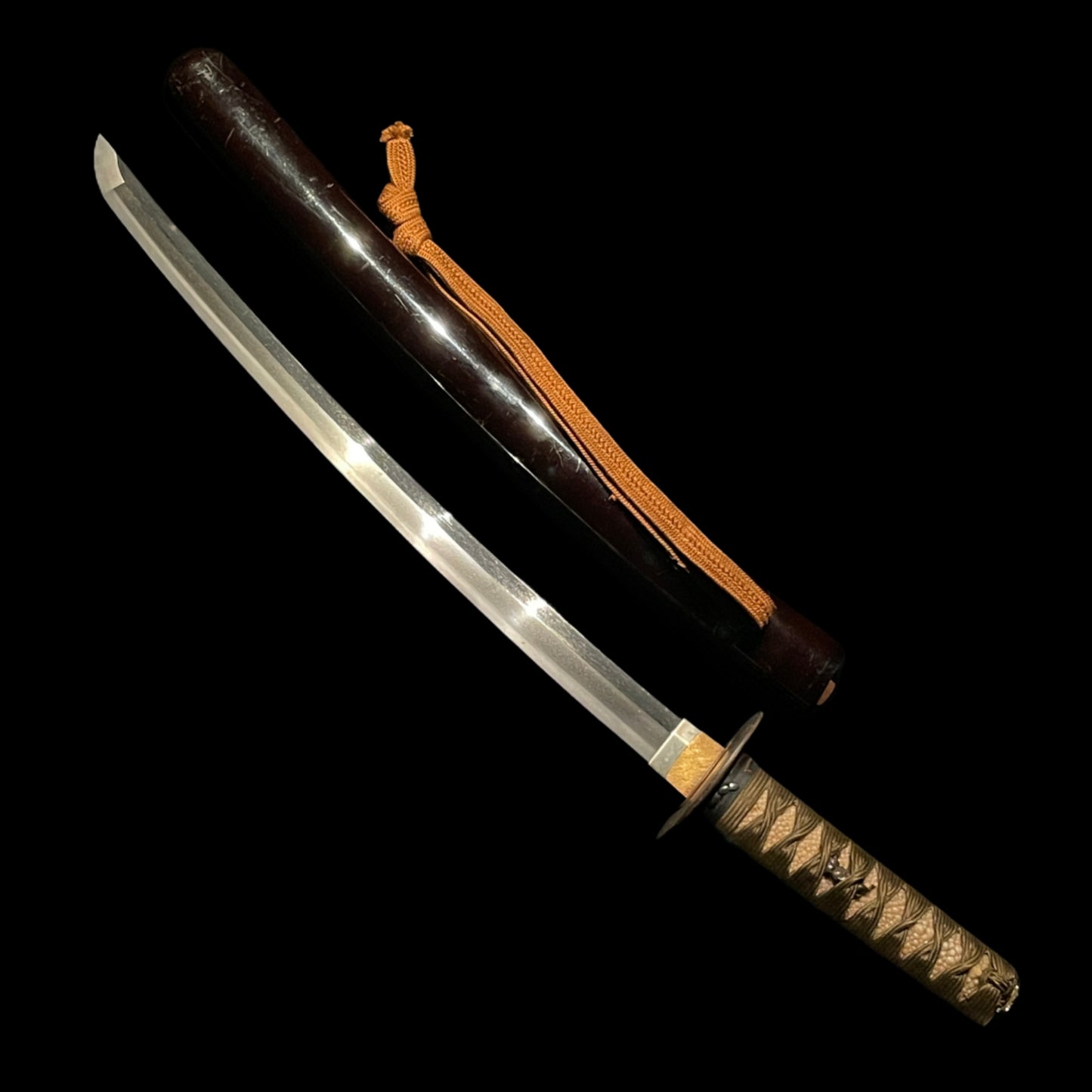 Wakizashi with KOZUKA, 盛 Mori signed, Edo period