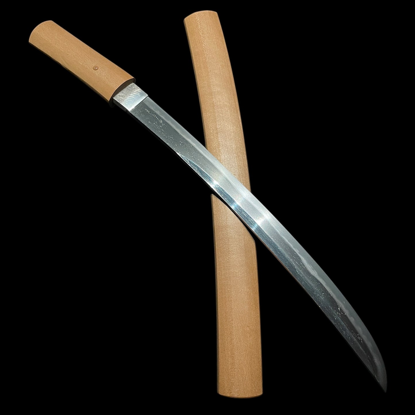 Unokubi-Zukuri 鵜首造 Wakizashi, Kanekiyo 兼清 signed, Muromachi period