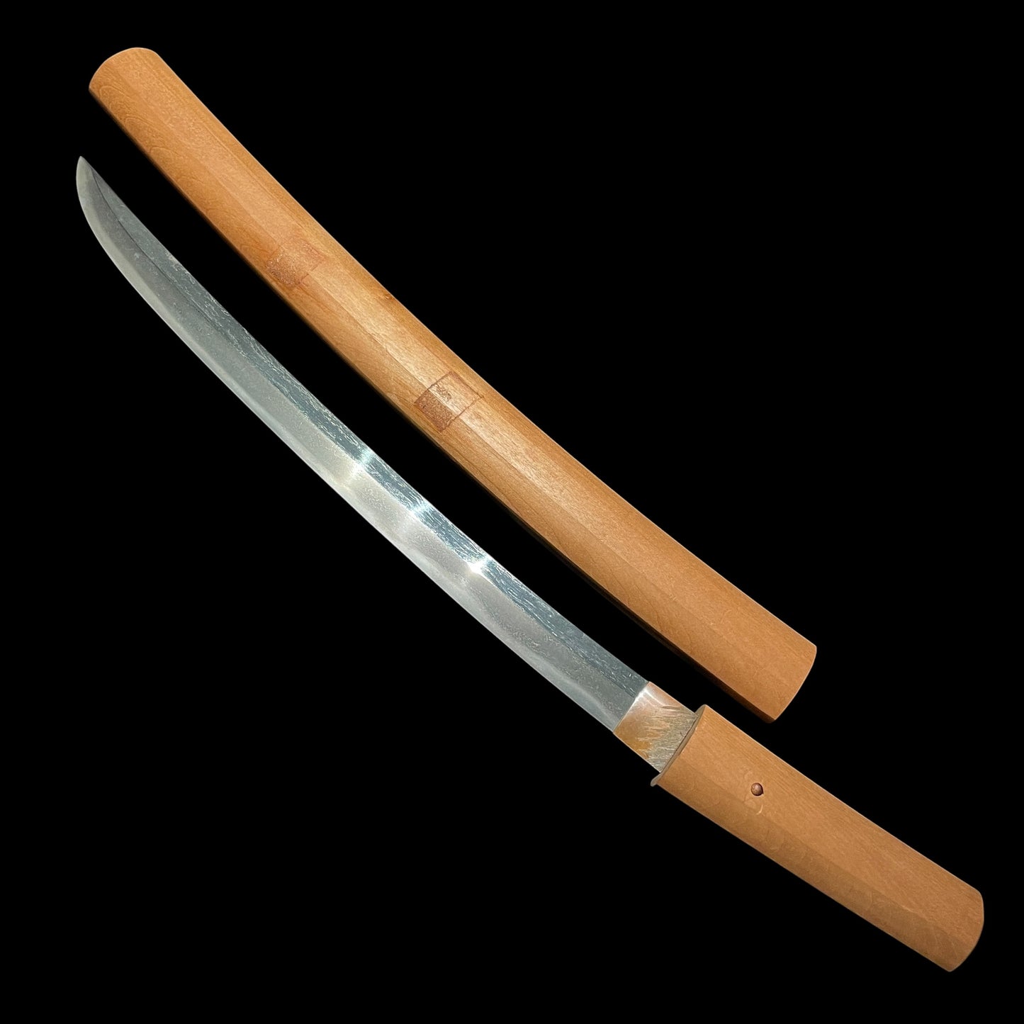 Shobuzukuri Wakizashi 菖蒲造脇差, Osafuneju Katsumitsu 長船住勝光 signed, Muromachi period