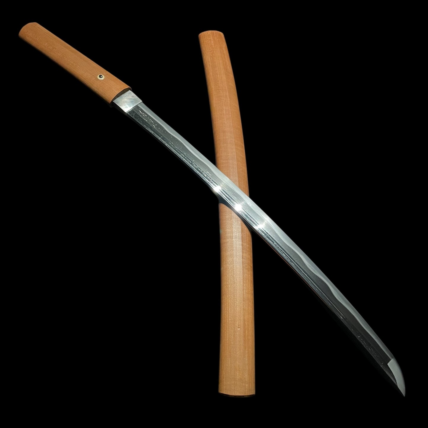 Takahira 高平 signed WAKIZASHI, Wide blade, 腰樋 二筋樋, Edo period