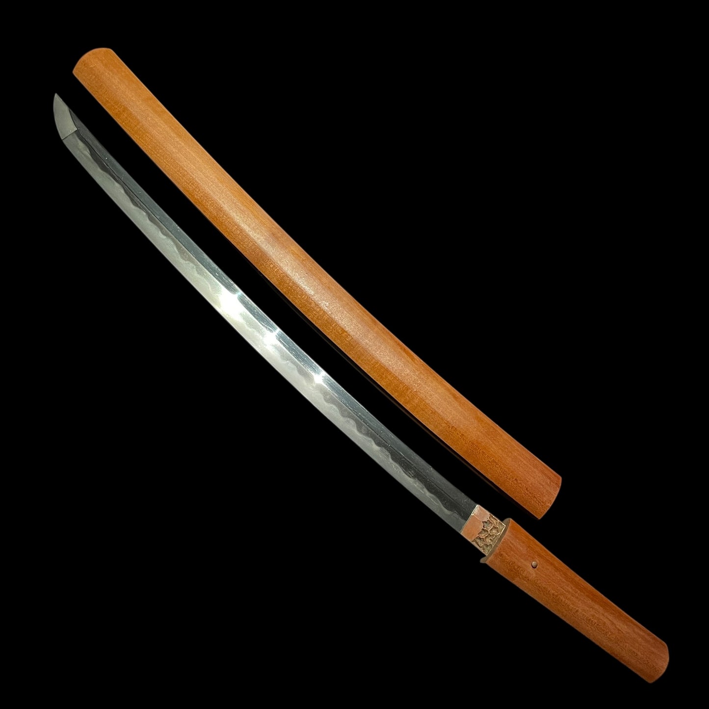 Ganmaku 岩捲 signed Wakizashi, Midareba 乱刃, Early Edo period