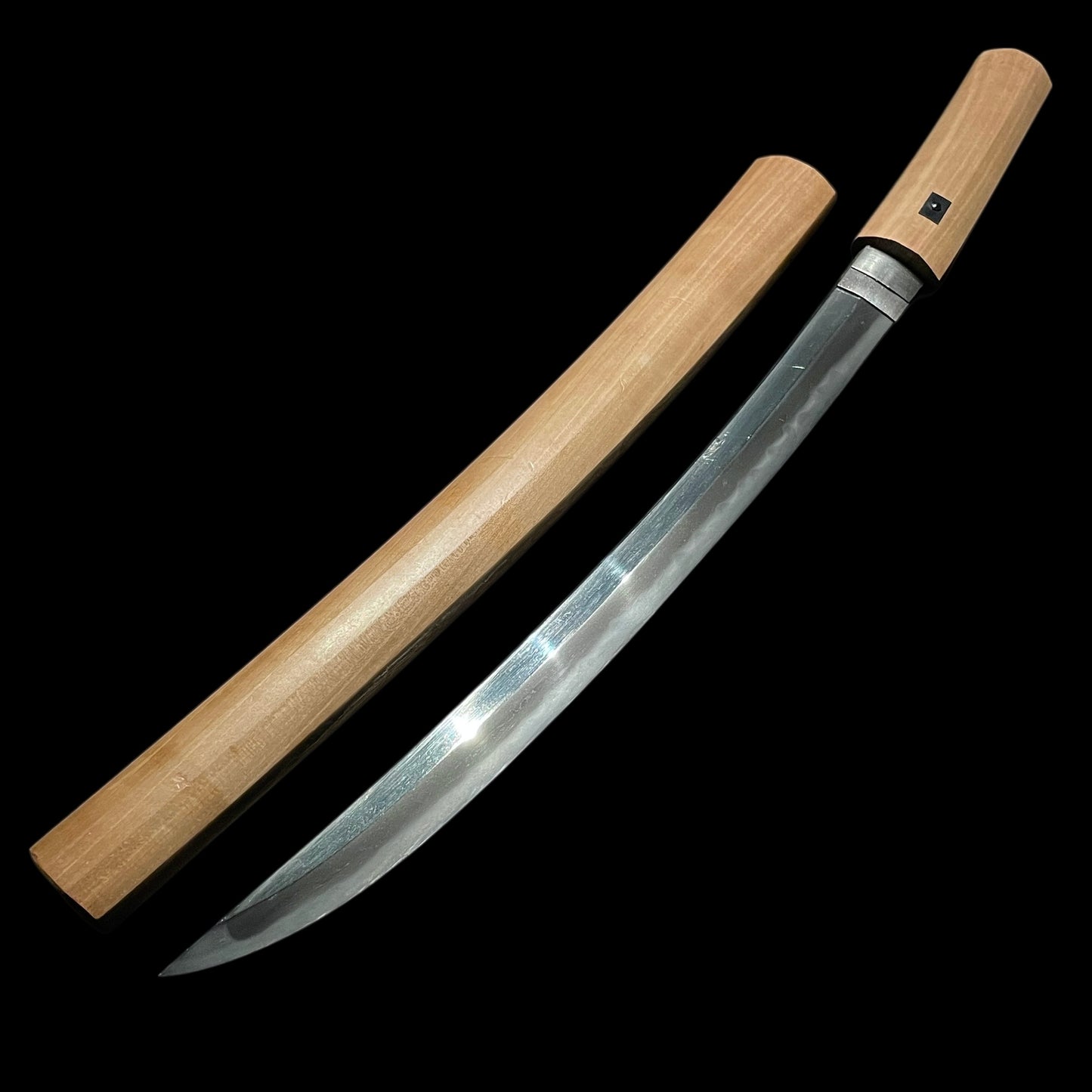 Naginata Naoshi Style, Shobuzukuri Wakizashi, Edo period mumei