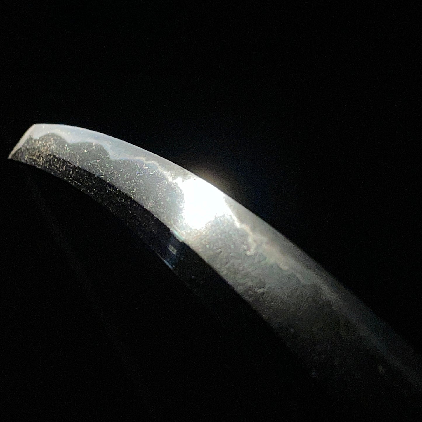 Soten-Tsuba 宗典鍔 Wakizashi, Paulownia Fuchikashira, Edo period mumei