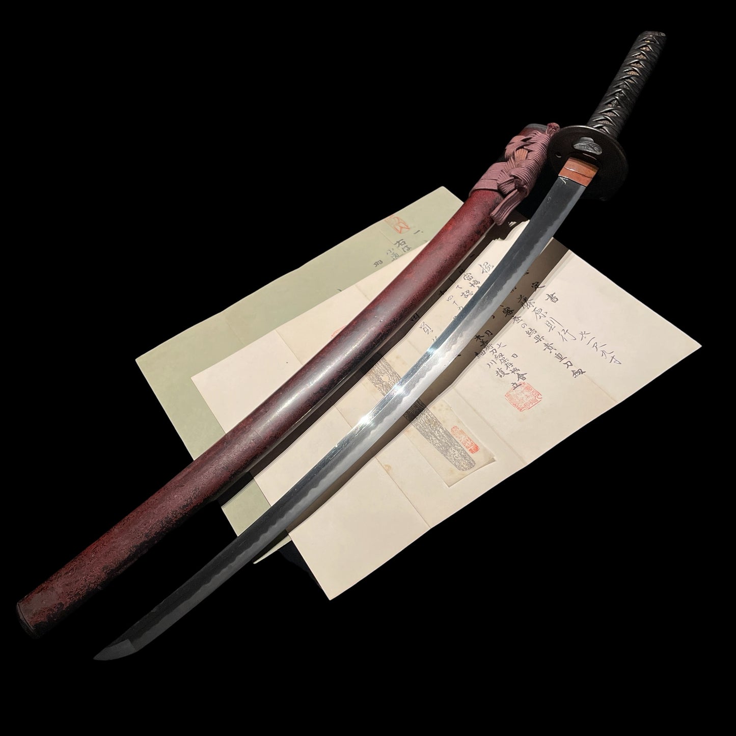 Dragon Fittings Long Wakizashi, Fujiwara Noriyuki 藤原則行 signed, Edo period