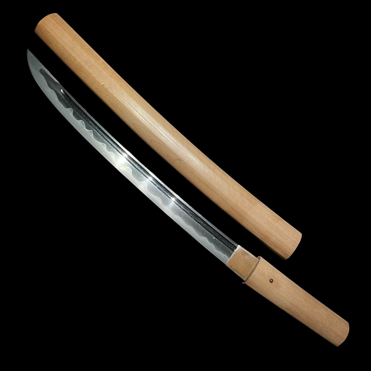 Hirazukuri Wakizashi 平造脇差, Wide blade, Good condition, Edo period mumei