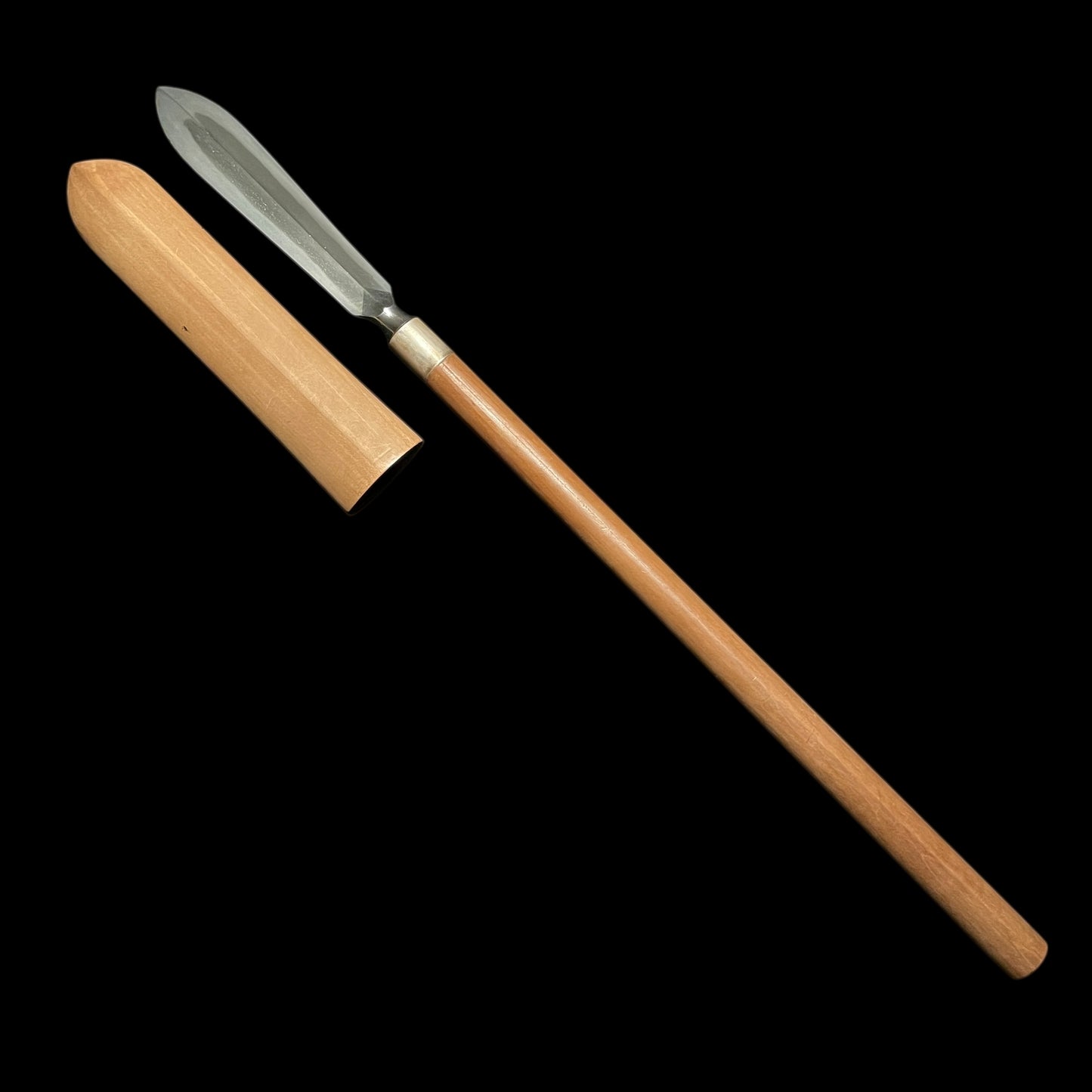 Ginnan Sasaho Yari 銀杏笹穂槍, Uda Kunimasa 宇多國正 signed, Muromachi period