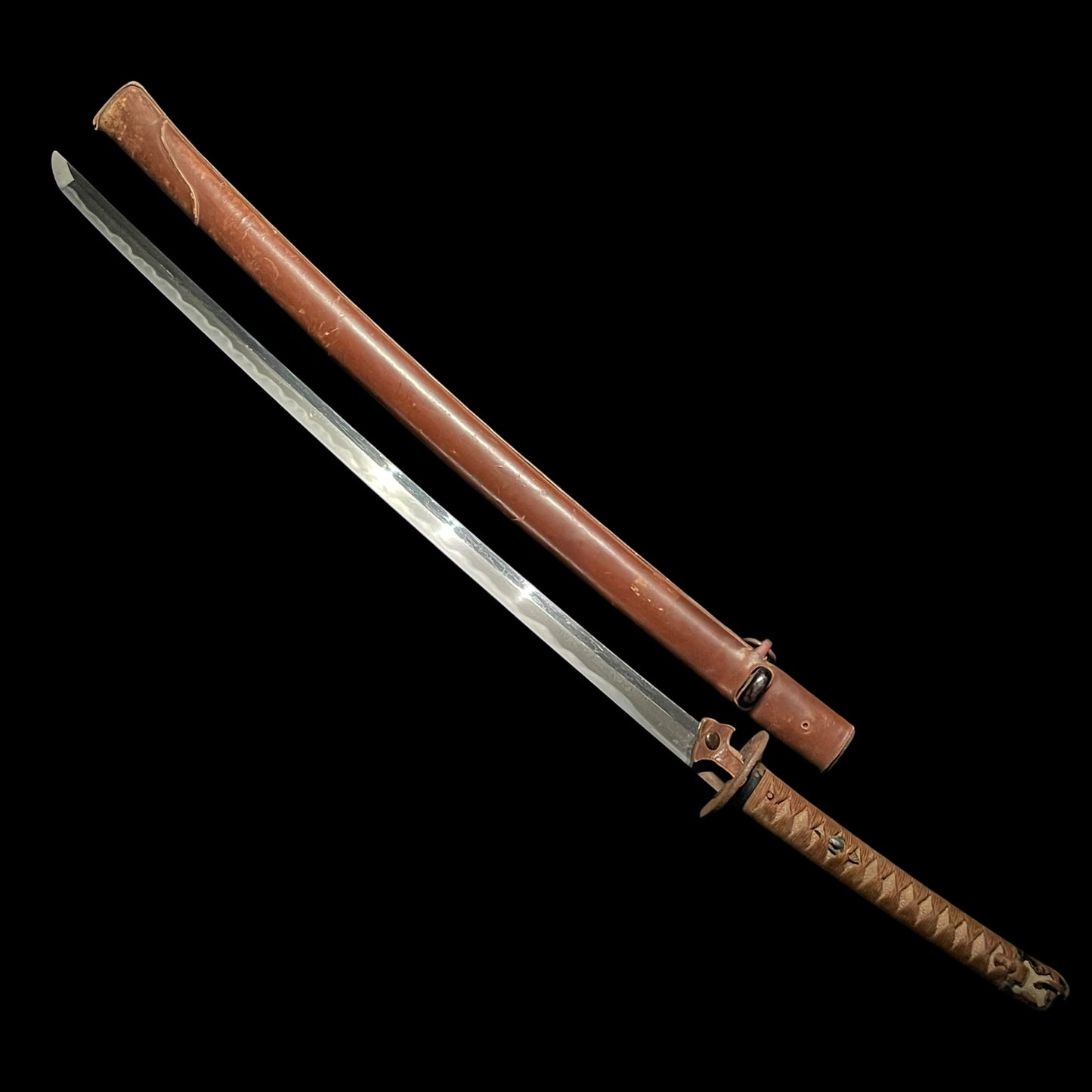 Ryakushiki-GUNTO 略式軍刀, Bushuju Fujiwara Kane 武州藤原兼 signed, WW2 Japanese Officer Sword