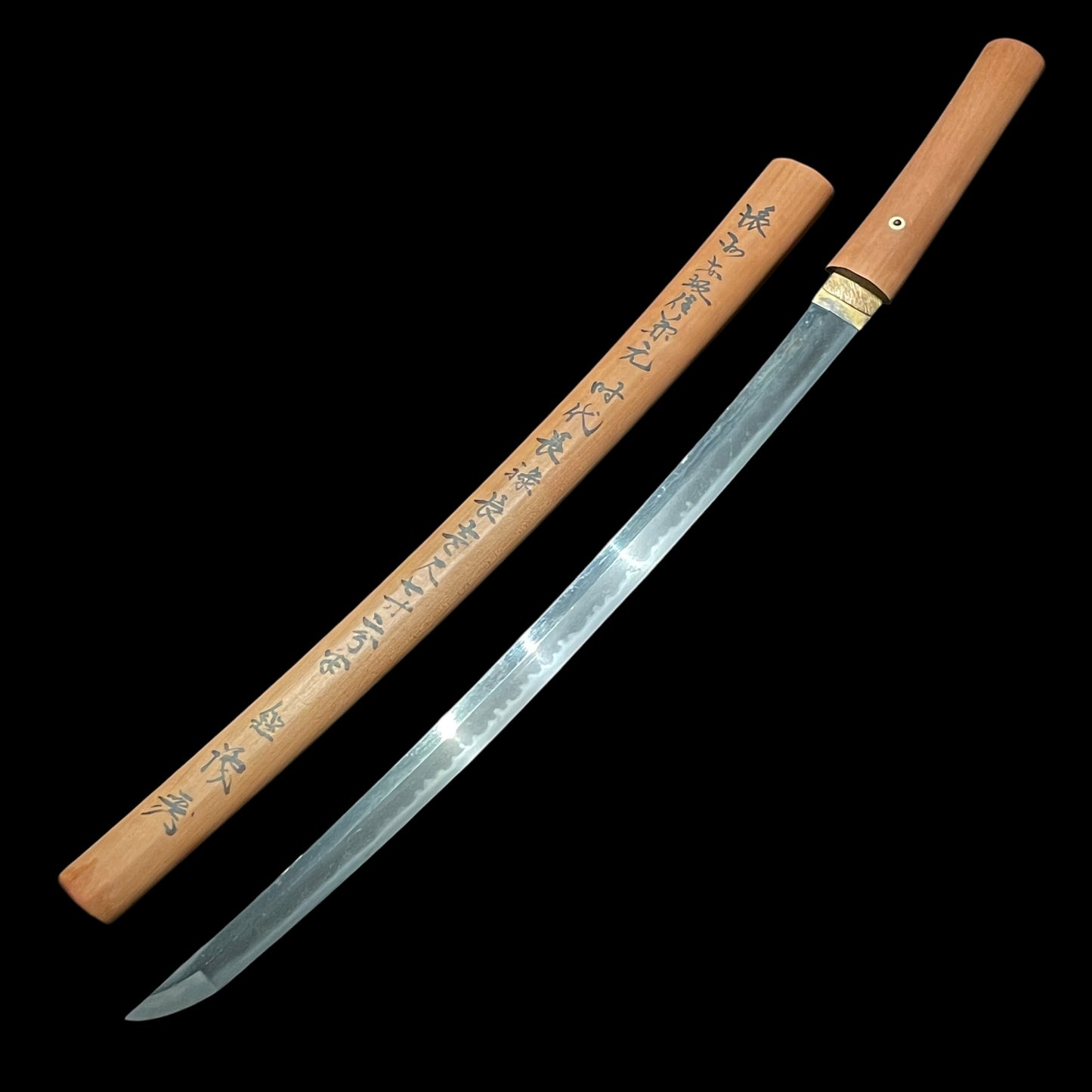 Noshu Akasakaju Kanemoto 濃州赤坂住兼元  Sayagaki 鞘書 WAKIZASHI, Muromachi period