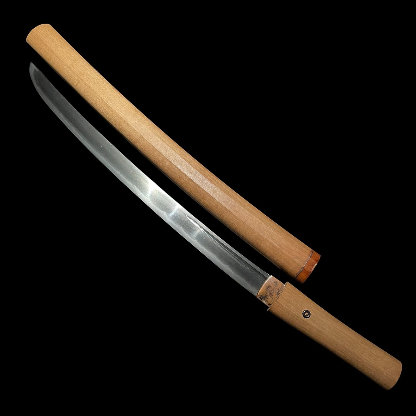 Bushuju Masakuni 武州住政国 signed, Wide Hirazukuri Wakizashi, Edo period