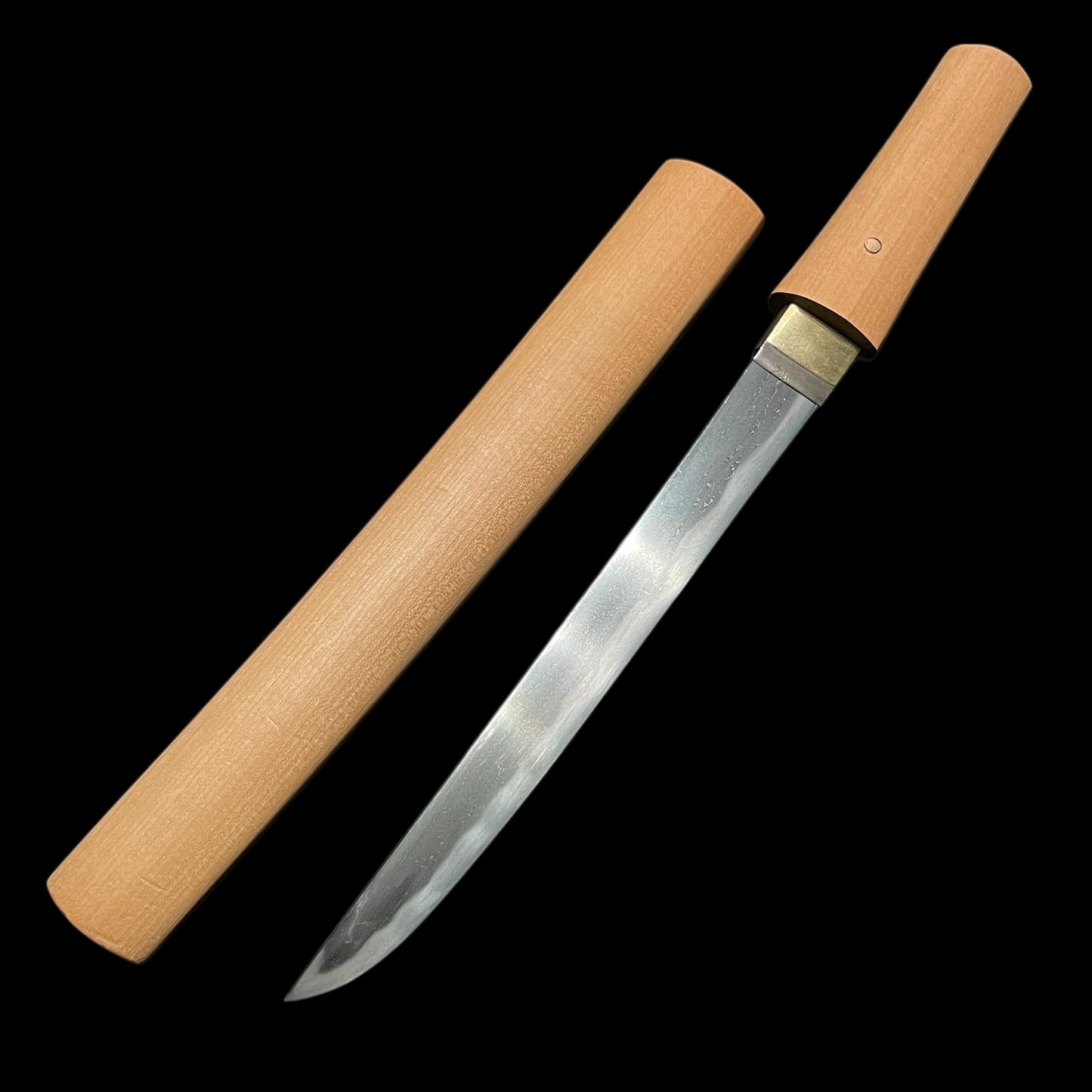 Hirazukuri TANTO in Shirasaya, Late Edo period mumei