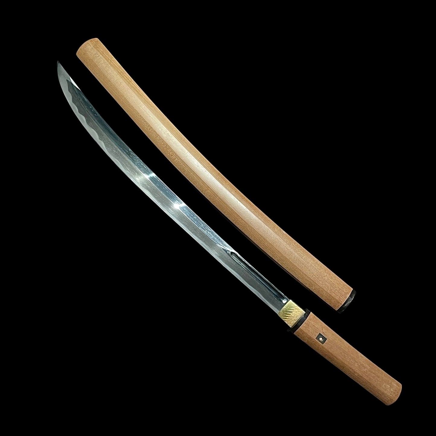 Long NAGINATA-NAOSHI 薙刀直し WAKIZASHI, Muromachi period mumei