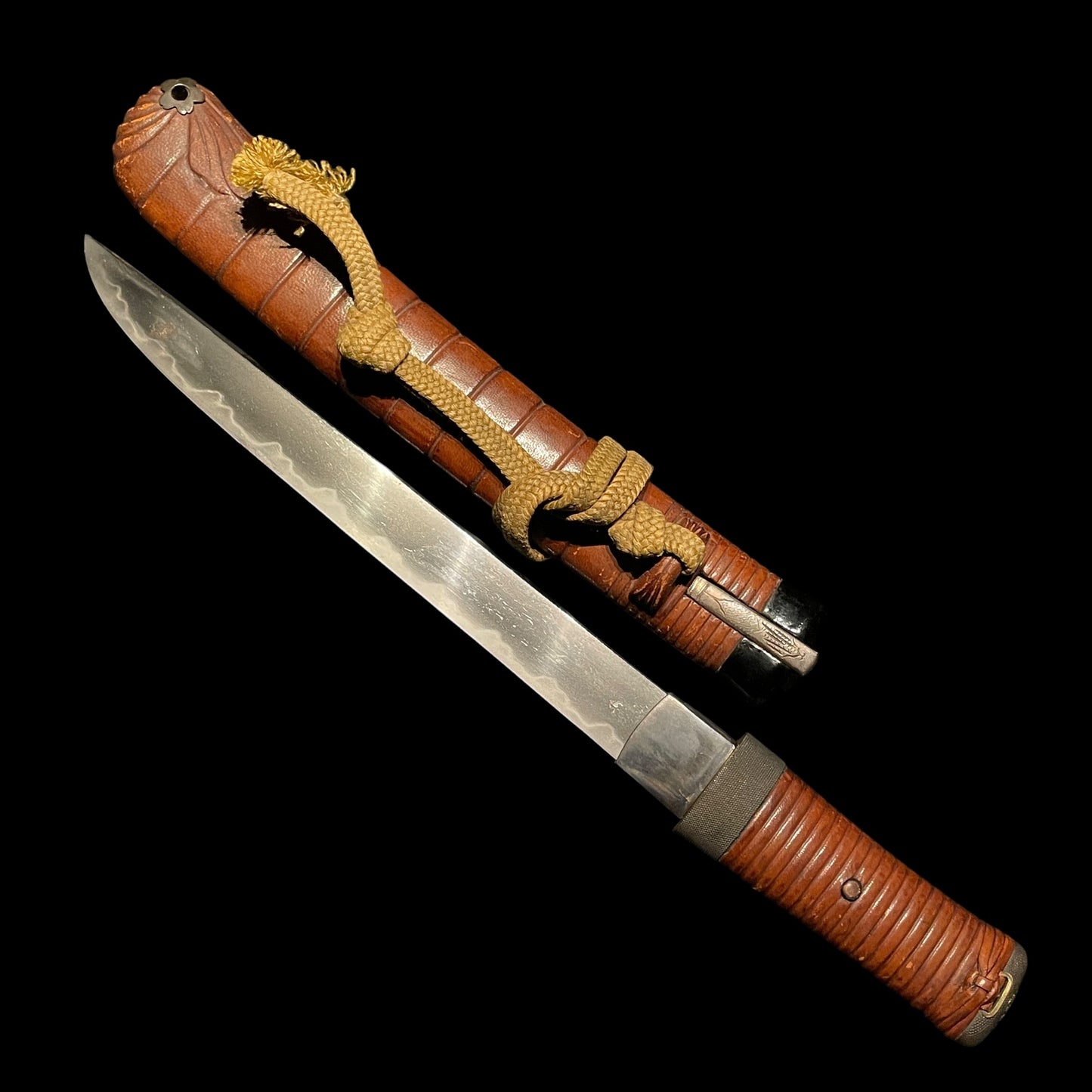 Shrimp Koshirae 海老拵 TANTO, with Kogai, Edo period mumei