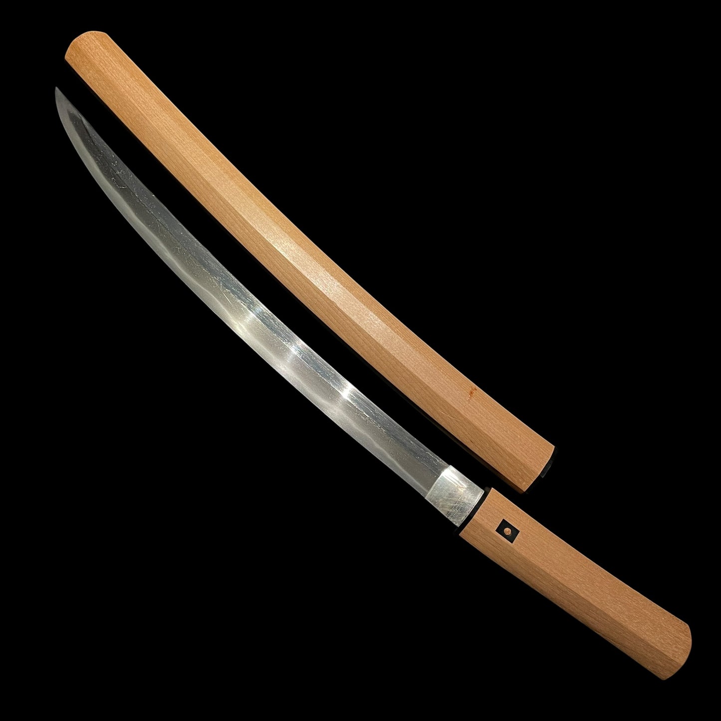 Naginata Naoshi 薙刀直し Wakizashi in Shirasaya, Muromachi period mumei