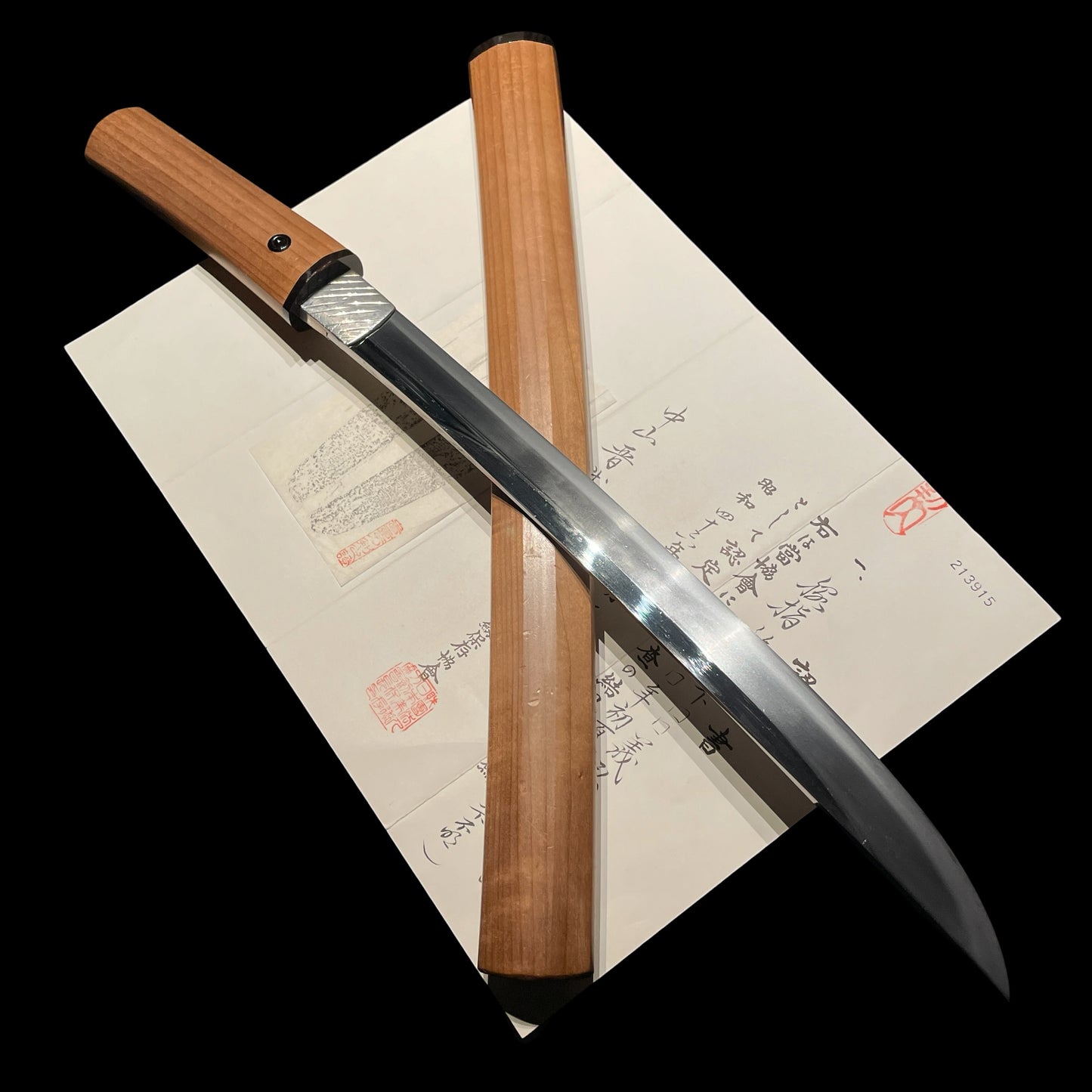 Naginata Naoshi Zukuri 薙刀直造 Wakizashi, Nakayama Ikkansai Yoshihiro 中山一貫斉義弘, Edo period