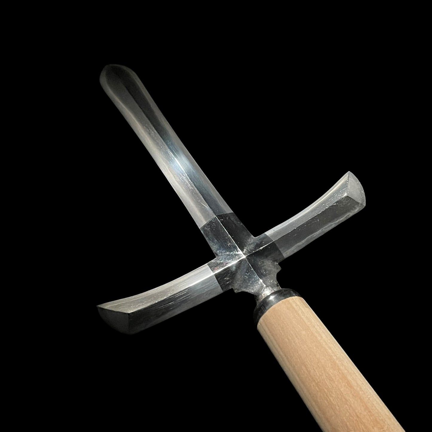 JUMONJI-YARI 十文字槍, Monju Kanemitsu saku Rakuyoju 文珠包光作 洛陽住 signed, Edo period
