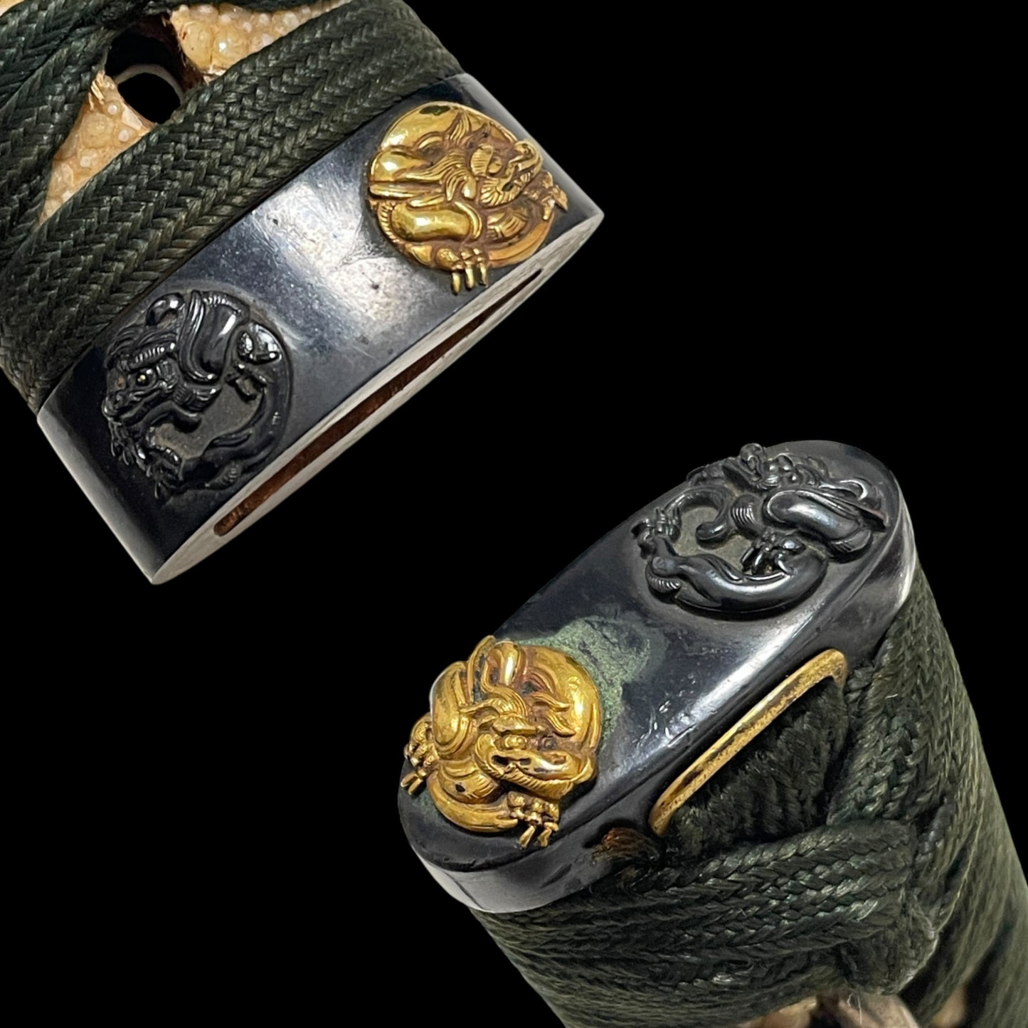 Dragon Fittings Ryakushiki-GUNTO 龍一作略式軍刀, Blade is Edo Wakizashi, with Tassel