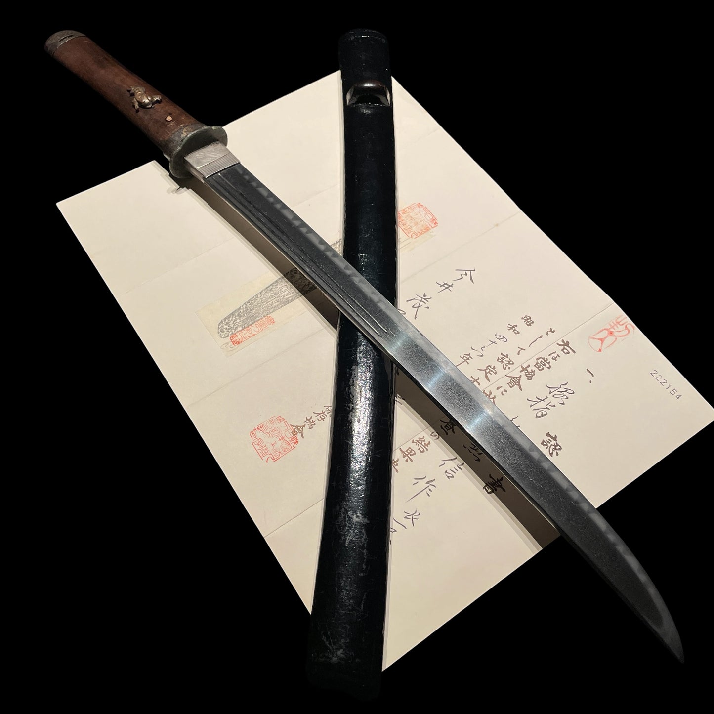 HADAMONO 肌物, Kanenobu 兼信 signed Hirazukuri Wakizashi, Muromachi period