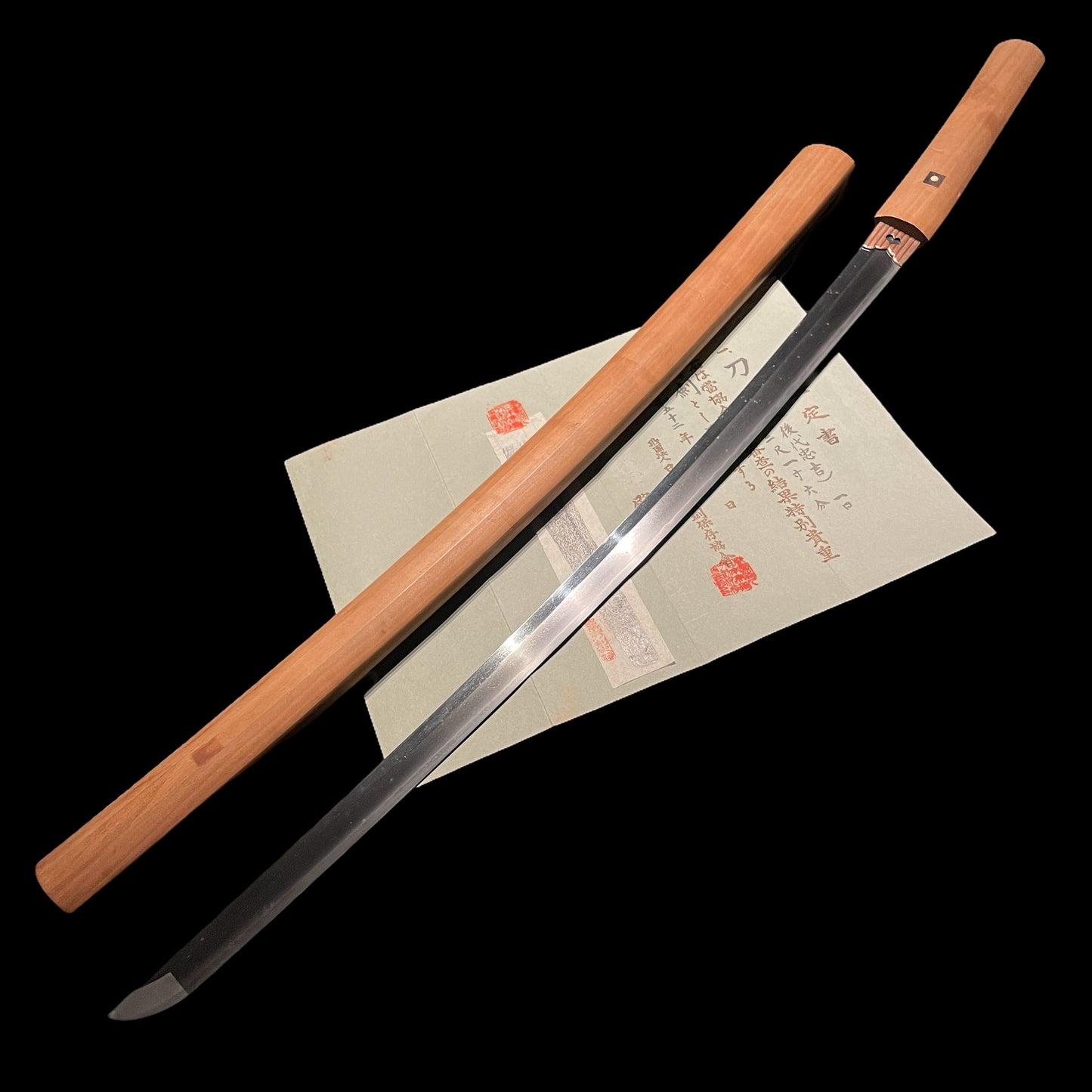 Kodai Tadayoshi 後代忠吉 KATANA in Shirasaya, Edo period, NBTHK Certificate