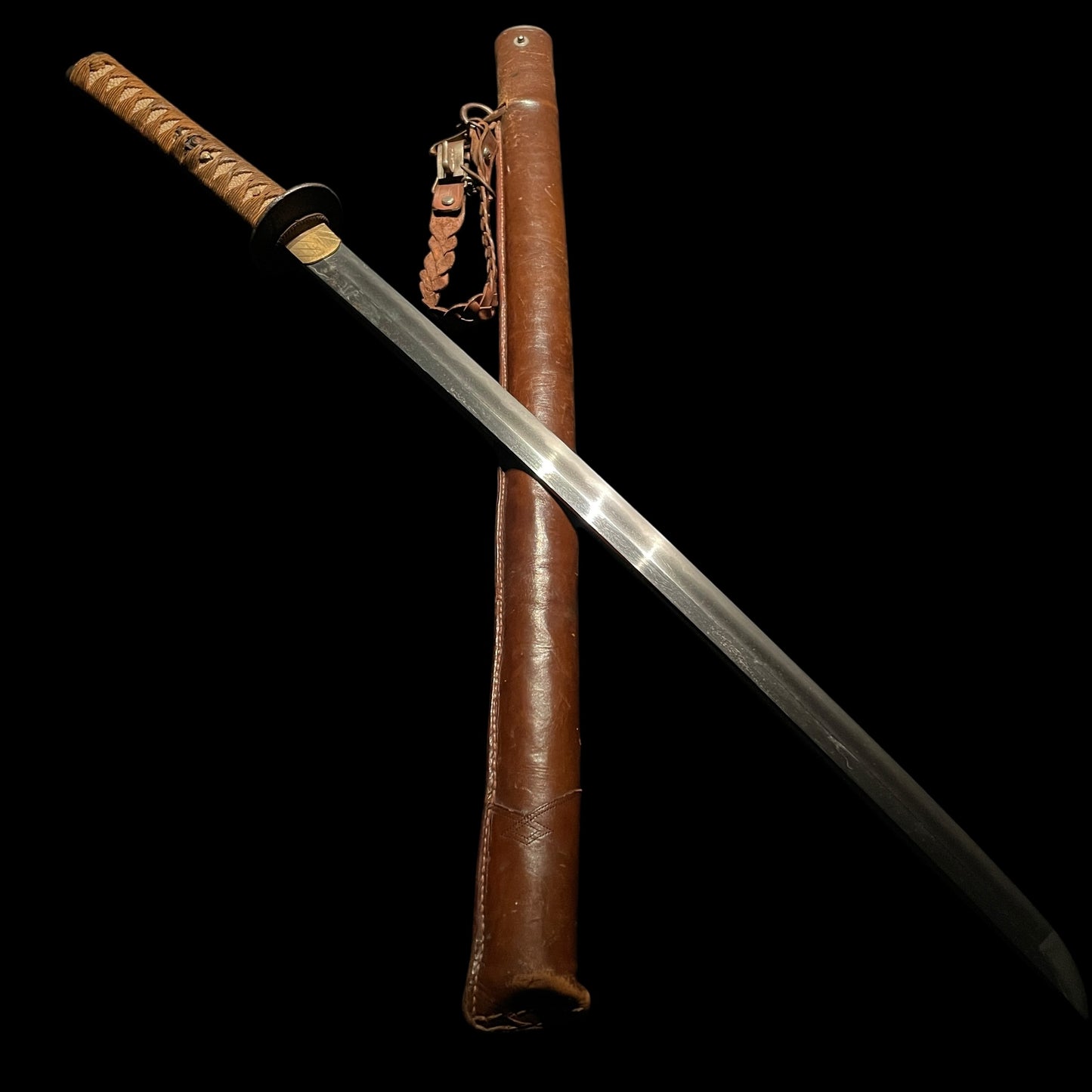 Ryakushiki GUNTO 略式軍刀, Leather Gourmette, Japanese Army Officer Sword