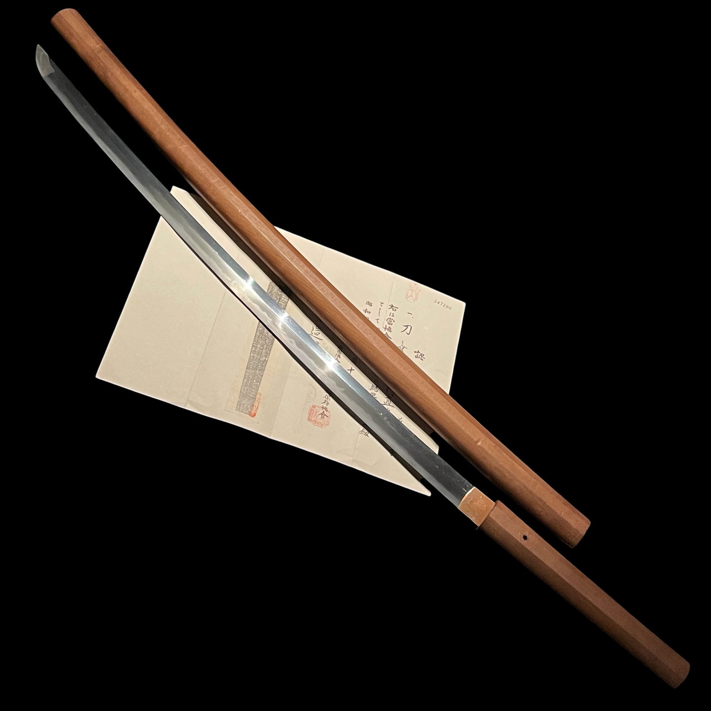 Yamon Naokatsu 弥門直勝 KATANA, Wide Blade, Edo period, NBTHK Certificate