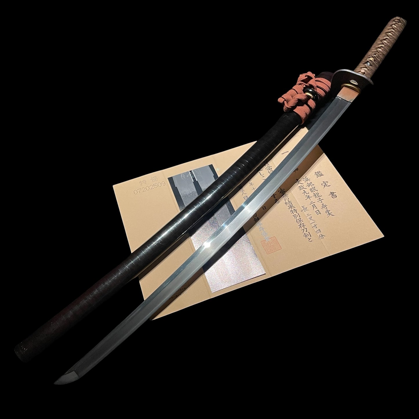 TOKUBETSU-HOZON KATANA, Hamabe Minryushi Toshizane 濱部眠龍子壽實 February 1826 signed,