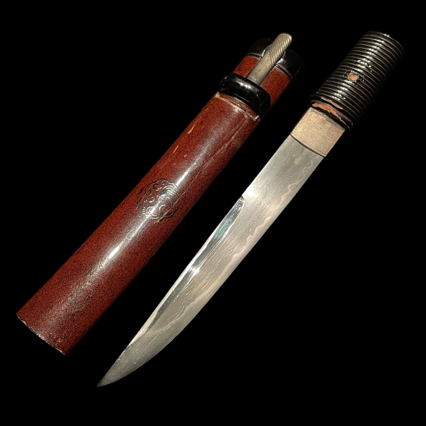 Matsushiro Style Unokubi TANTO, with Kogai, Edo period mumei