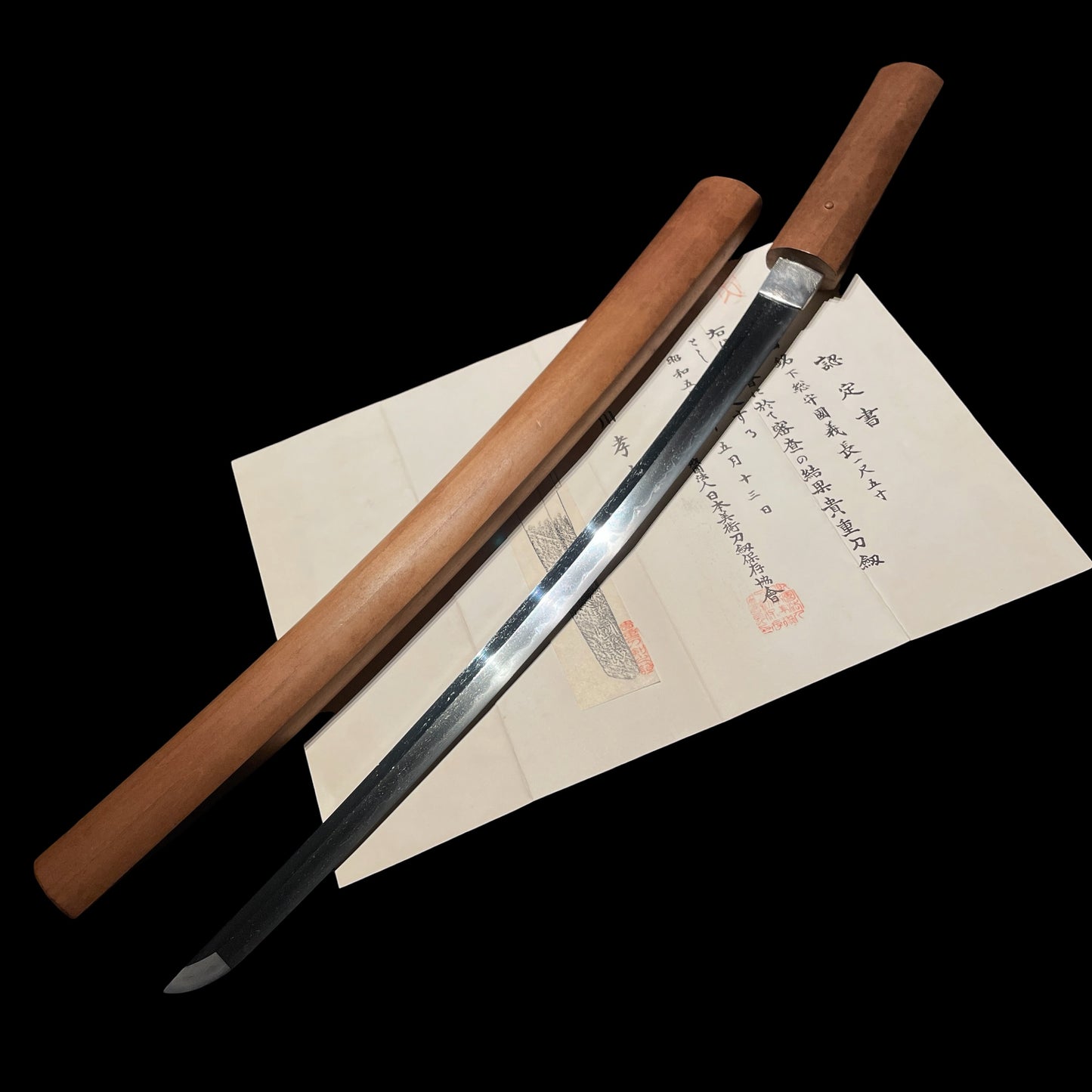 Shimosanokami Kuniyoshi 下総守國義 signed Wakizashi, Edo period, NBTHK Certificate